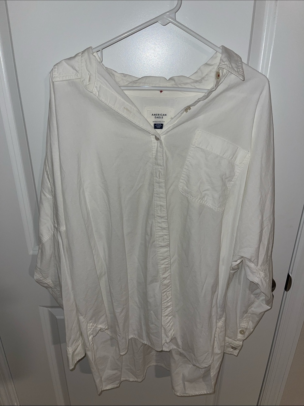 American Eagle Oversized White Beach Cover Up